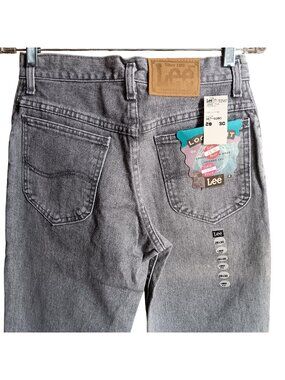 28x32 True Vintage Lee Jeans NEW 80's LEE LOOSE FIT TAPERED PREP PEWTER DENIM